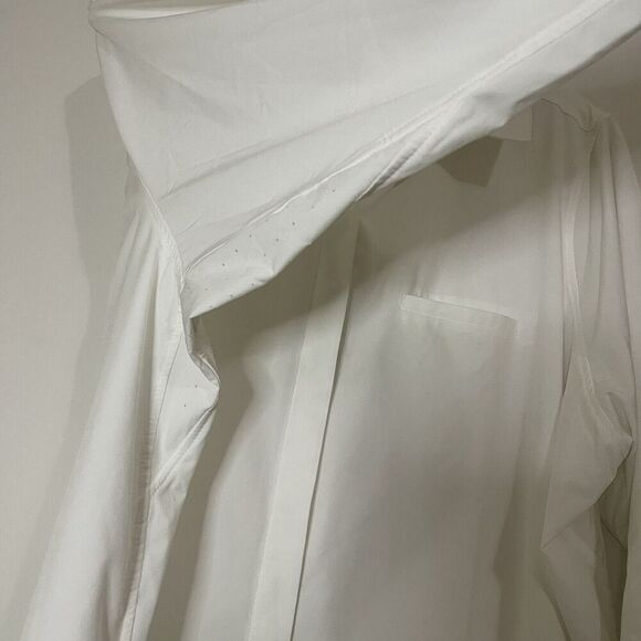 ATHLETA White outdoor button down long sleeve collar top 2X - Picture 5 of 8